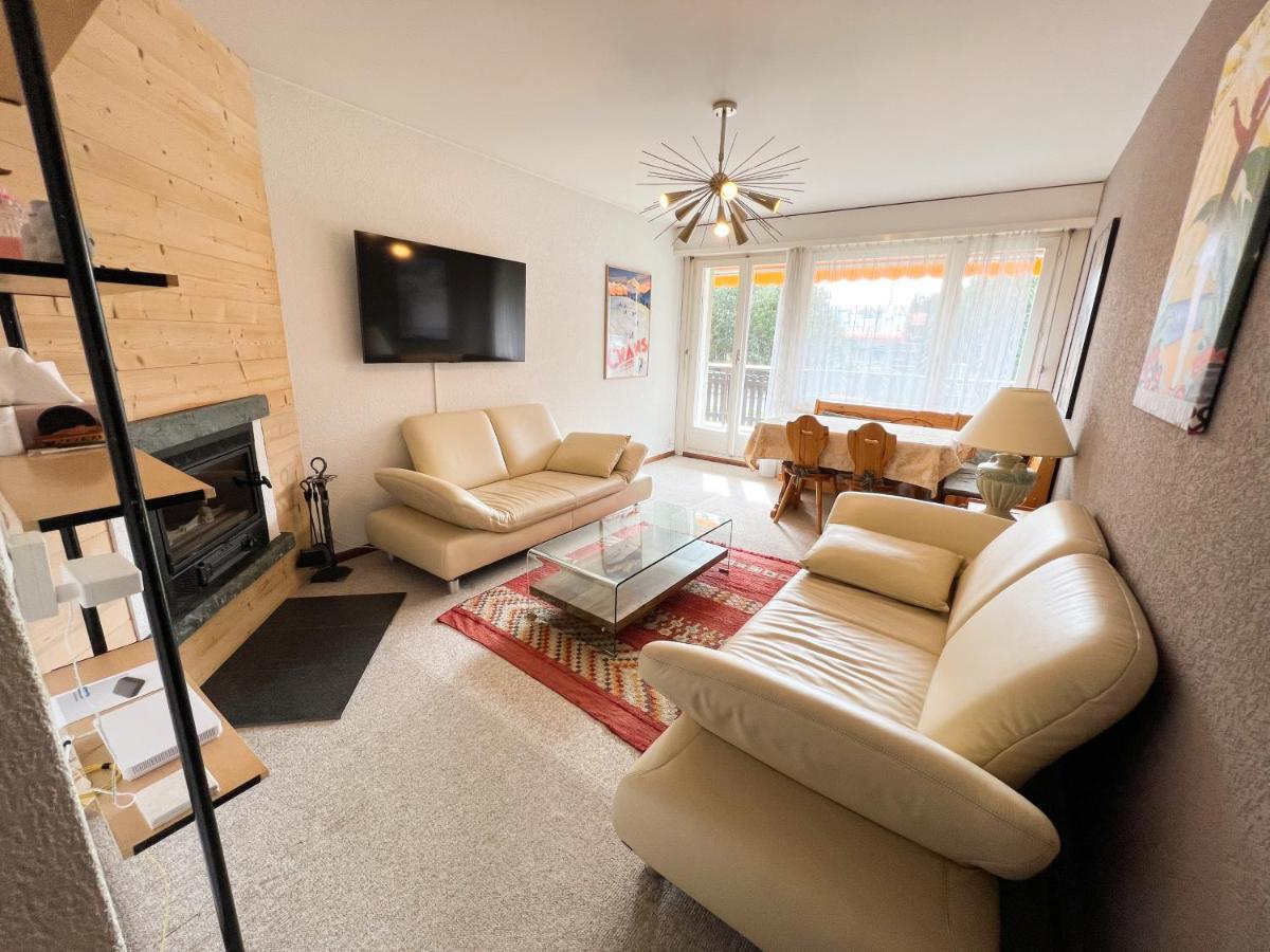 Bel Appartement 3 Pieces Au Pied Des Pistes De Ski Crans-Montana Exterior photo
